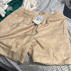 Nike Tan Geometric Print Shorts